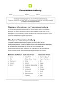 Personenbeschreibung Grundschule Personenbeschreibung Grundschule